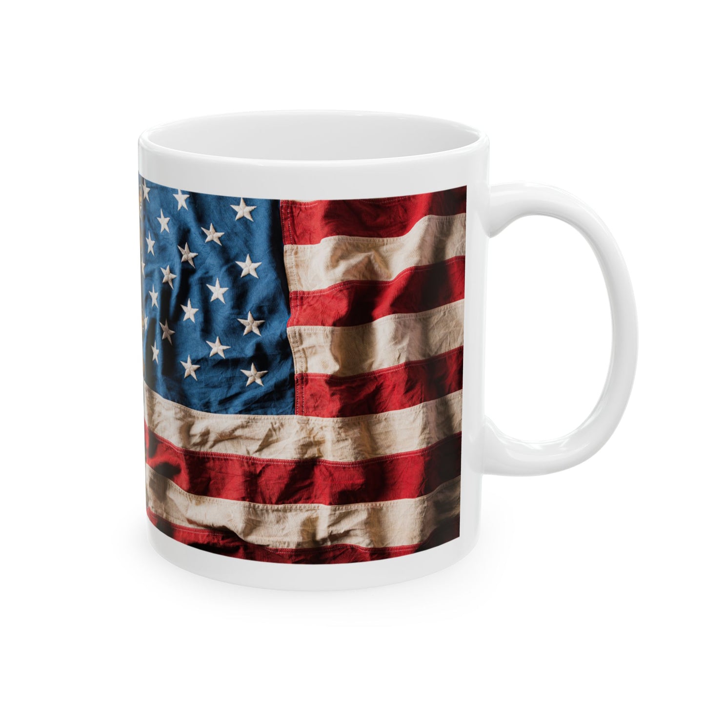 Constitution & Flag Ceramic Mug — Patriotic "We the People" Coffee Cup (11oz/15oz)