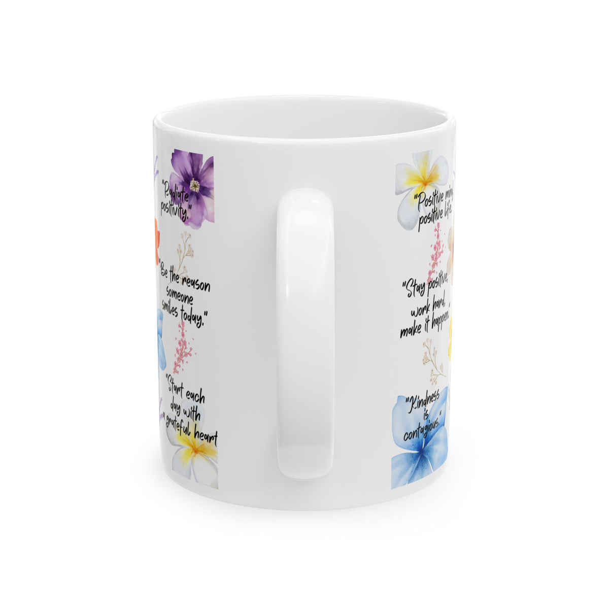 Inspirational Floral Quote Mug