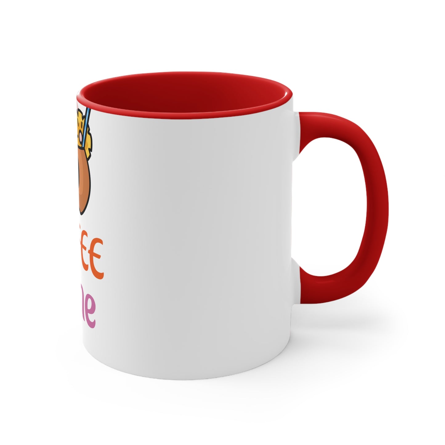 Cute Coffee Time Accent Mug, Gift for Coffee Lovers, Halloween Decor, Fun Kitchenware, Quirky Gift Idea