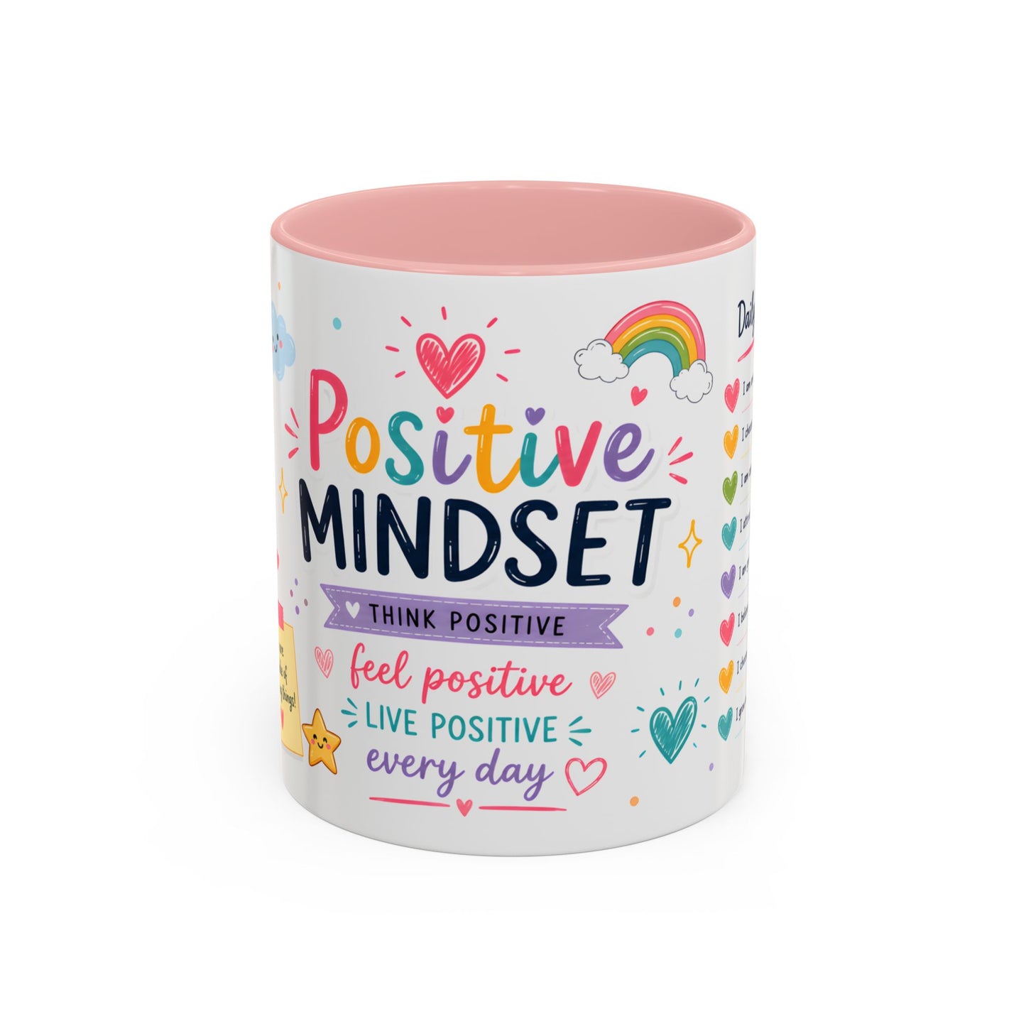 Positive Mindset Coffee Mug — Daily Affirmations 11/15oz