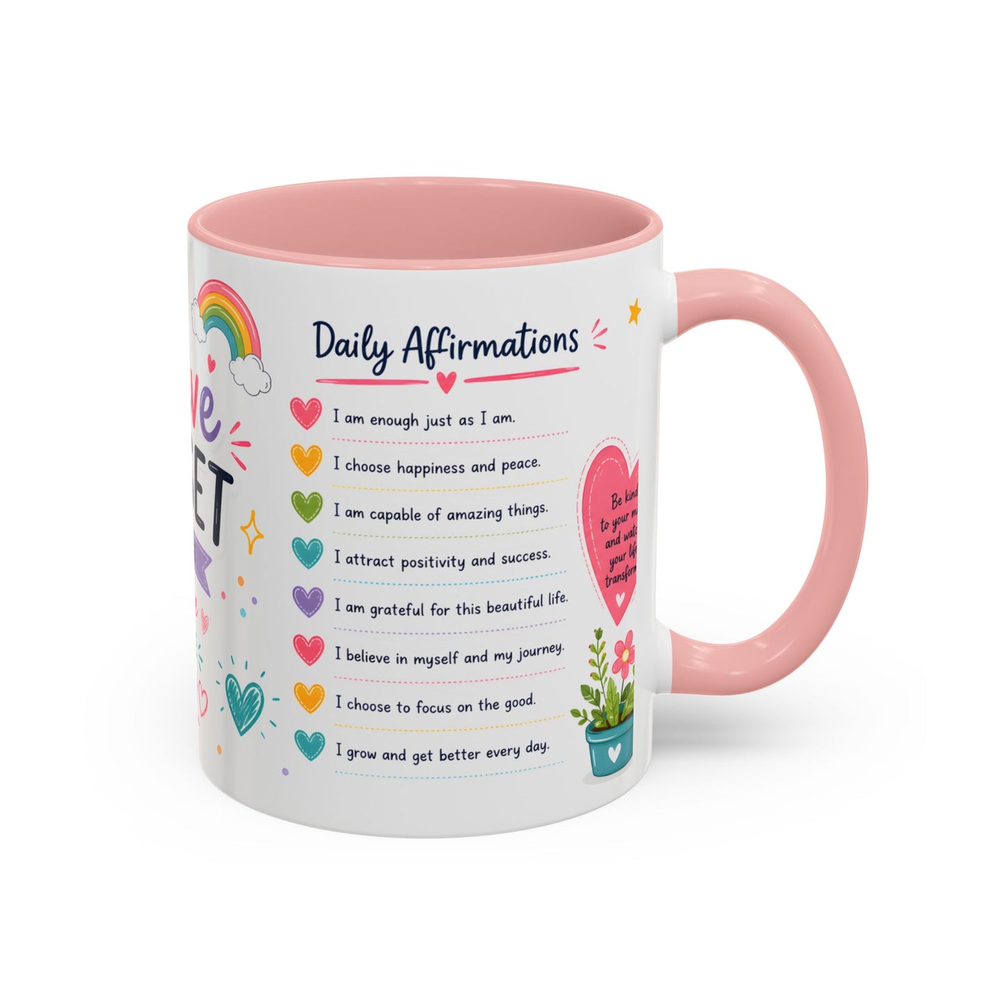 Positive Mindset Coffee Mug — Daily Affirmations 11/15oz