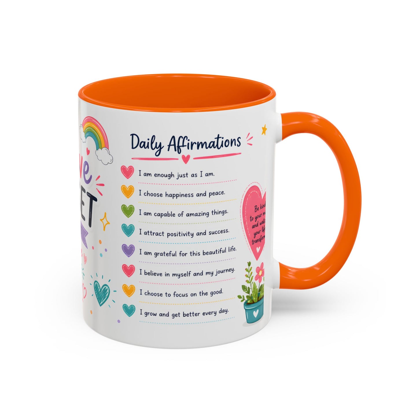 Positive Mindset Coffee Mug — Daily Affirmations 11/15oz