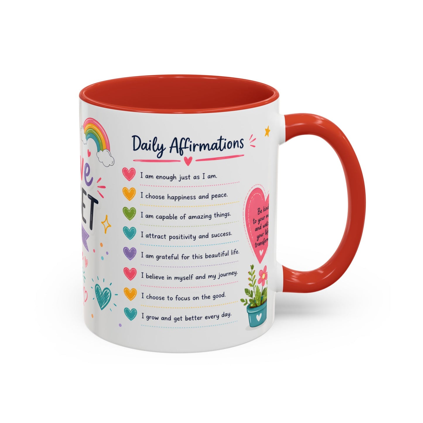 Positive Mindset Coffee Mug — Daily Affirmations 11/15oz