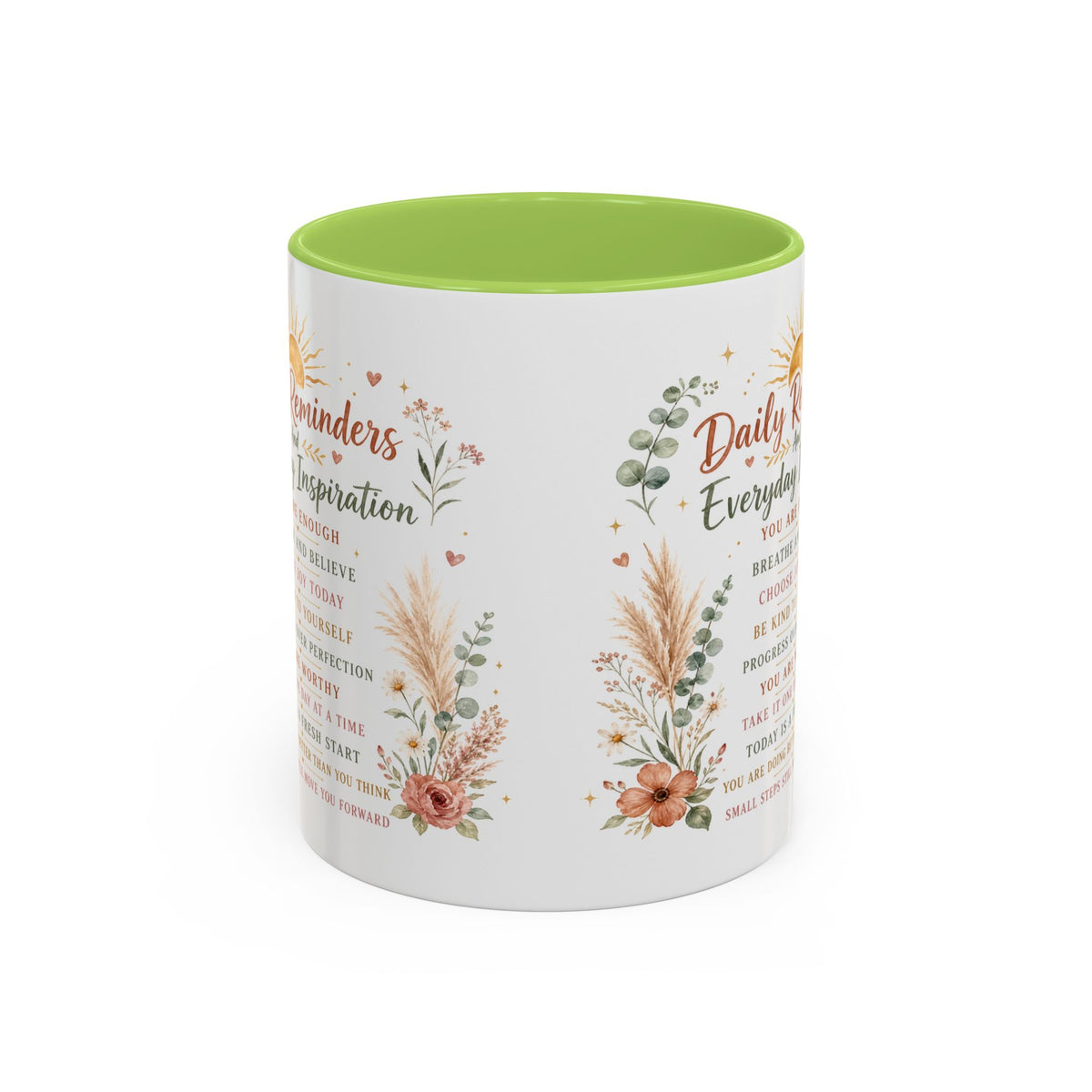 Daily Reminders Inspirational Coffee Mug