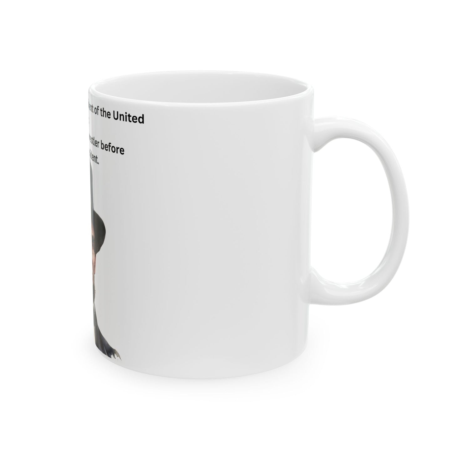 Abraham Lincoln 'Champion Wrestler' Coffee Mug – Funny Historical Trivia Ceramic Mug (11oz, 15oz)