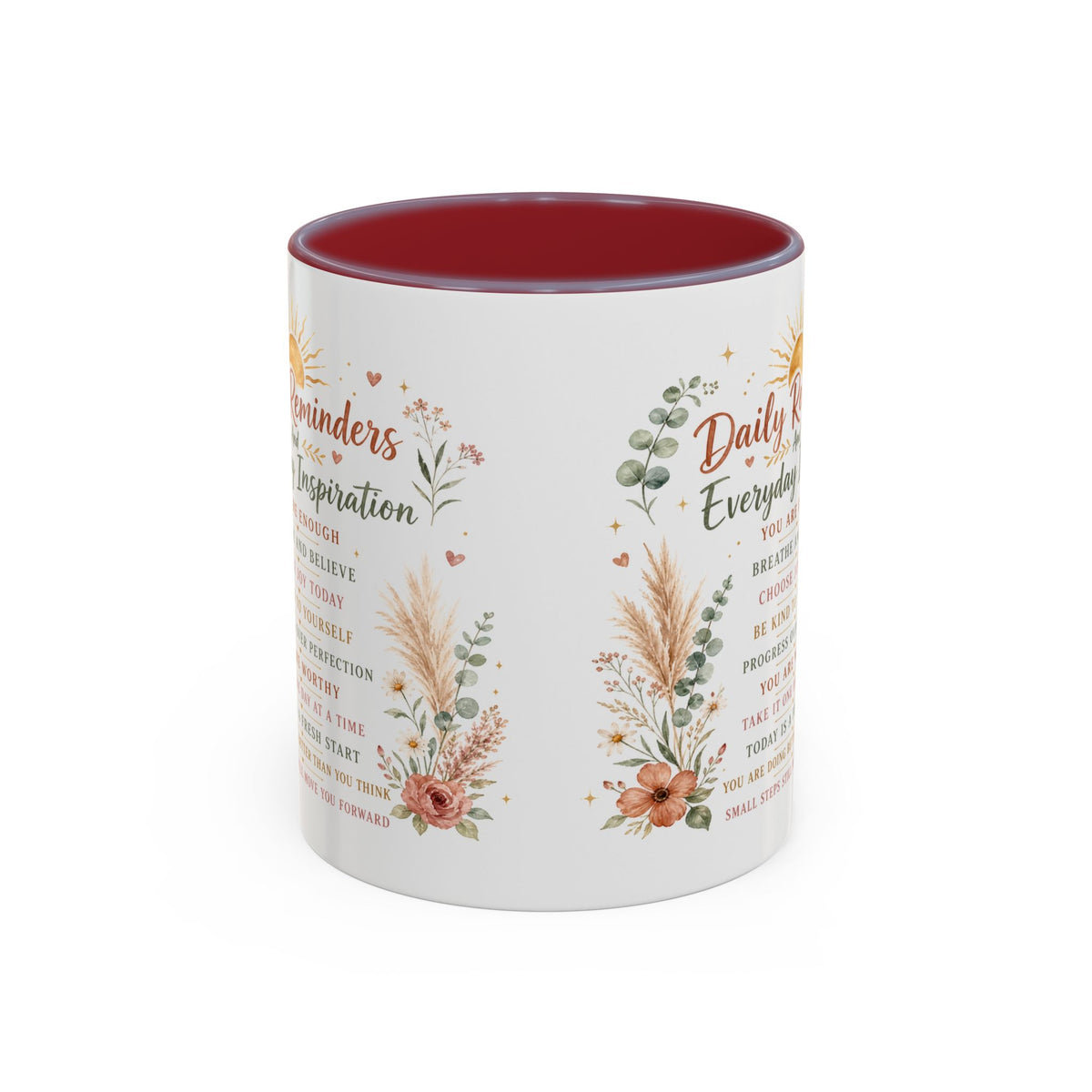 Daily Reminders Inspirational Coffee Mug