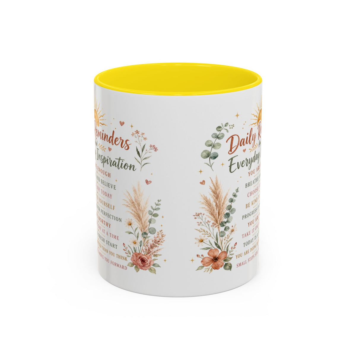 Daily Reminders Inspirational Coffee Mug