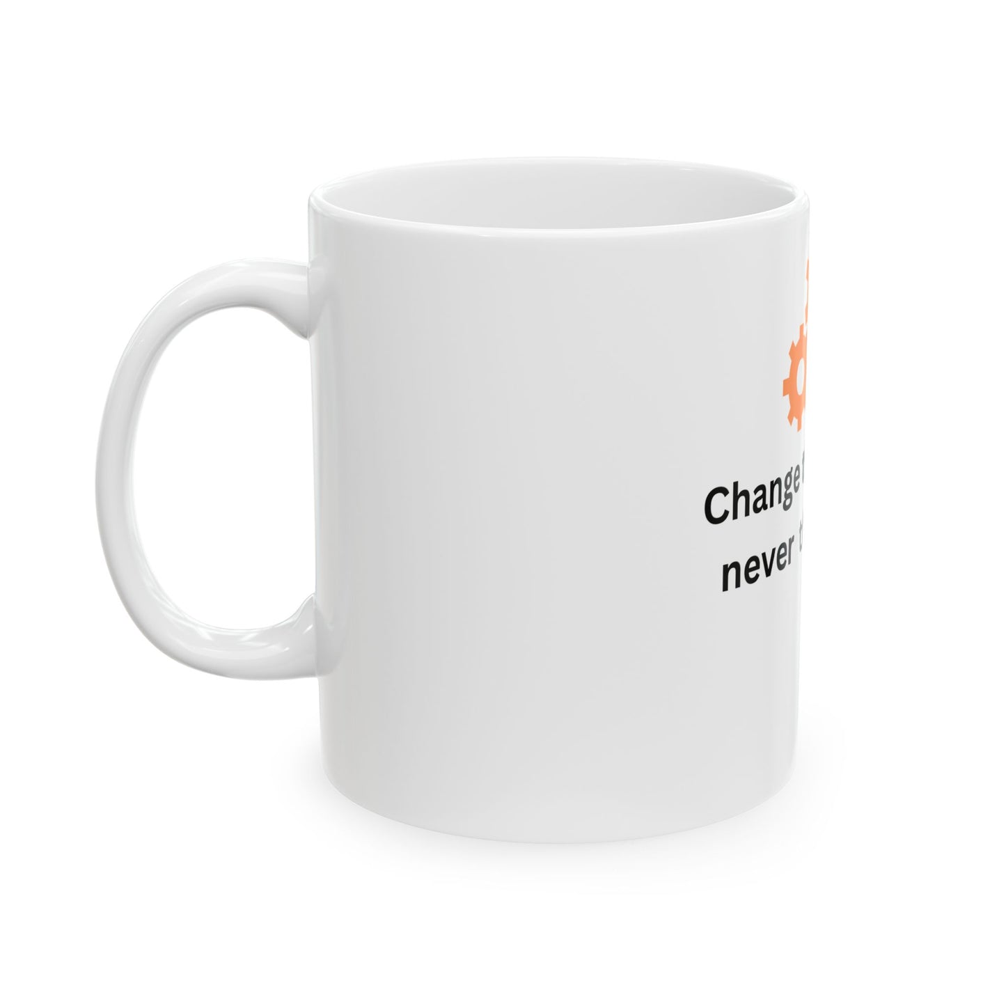 Motivational Ceramic Mug – “Change the plan but never the ‘GOAL’” Coffee Cup