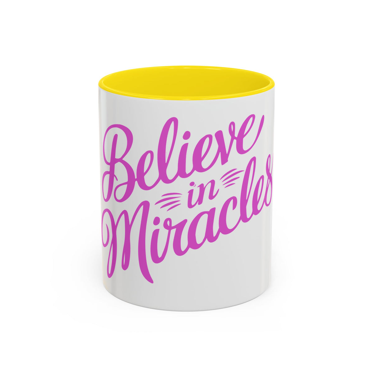 Believe in Miracles Inspirational Coffee Mug