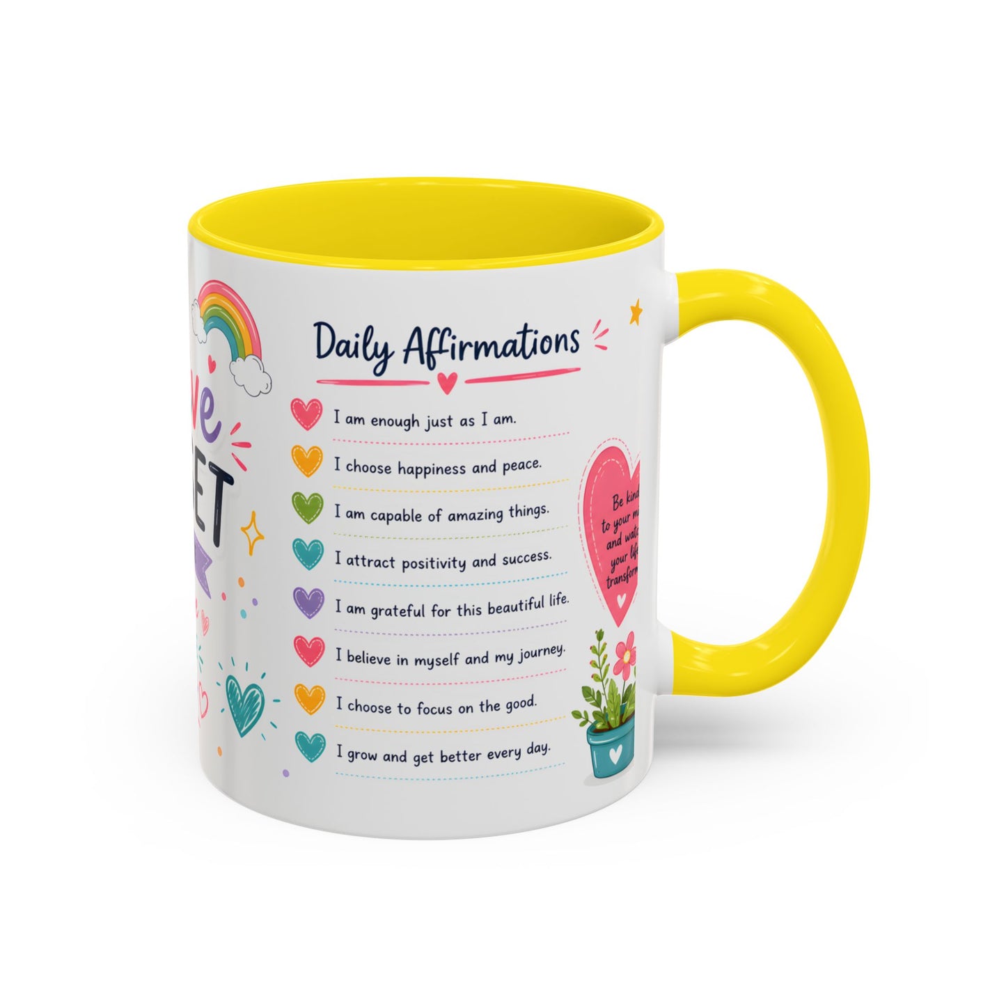 Positive Mindset Coffee Mug — Daily Affirmations 11/15oz