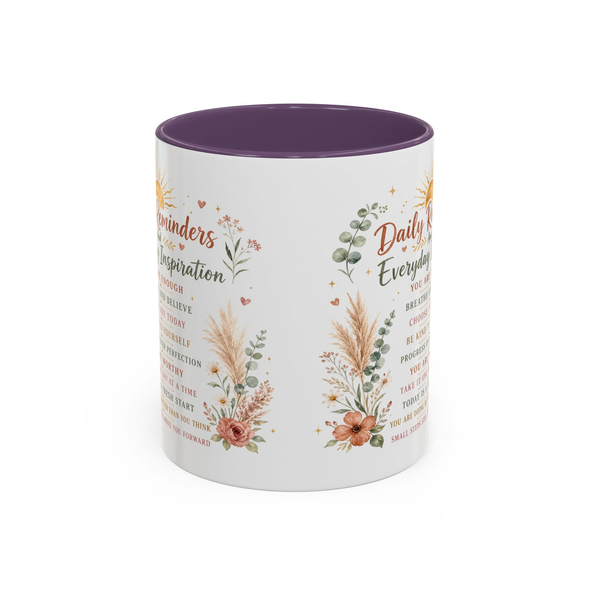 Daily Reminders Inspirational Coffee Mug