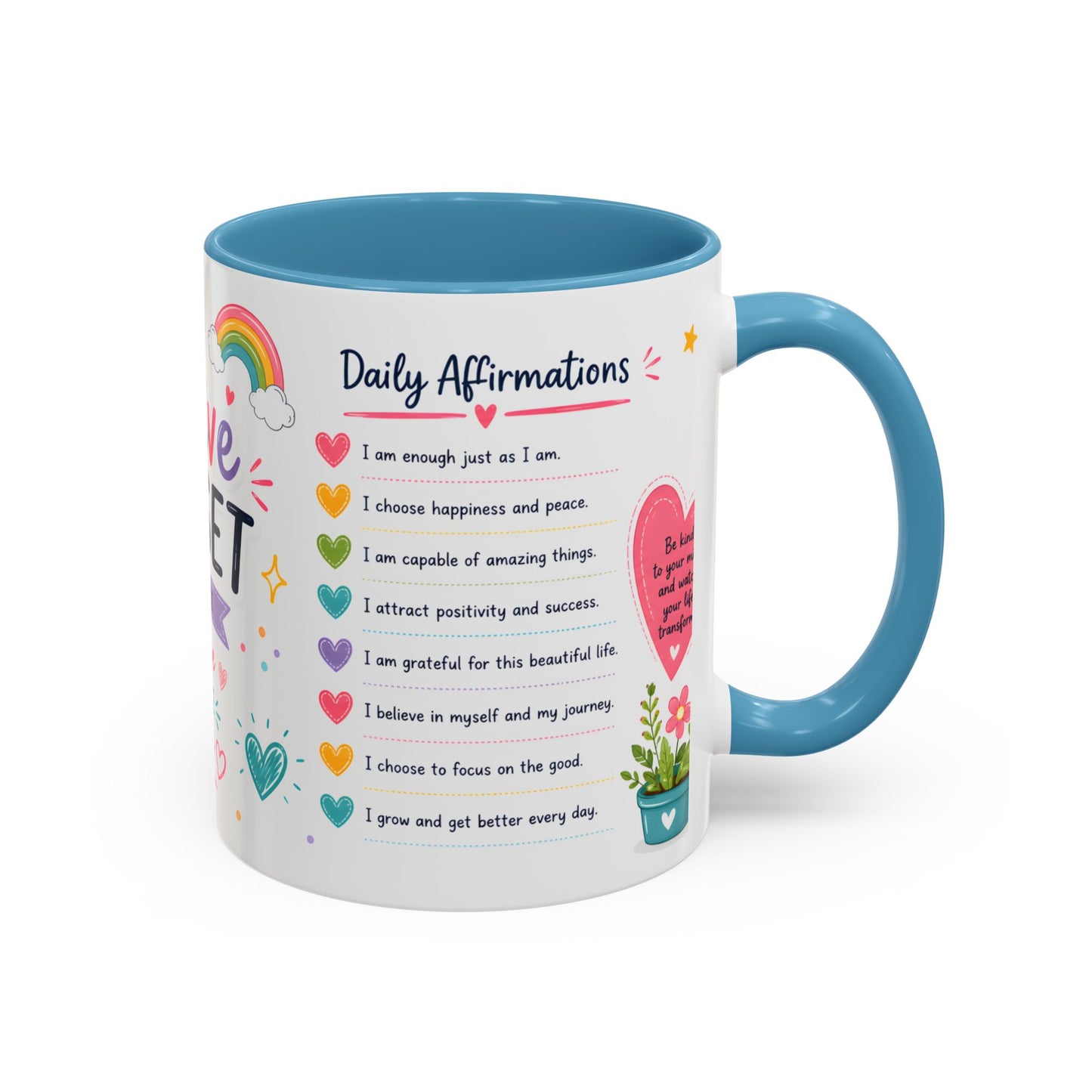 Positive Mindset Coffee Mug — Daily Affirmations 11/15oz
