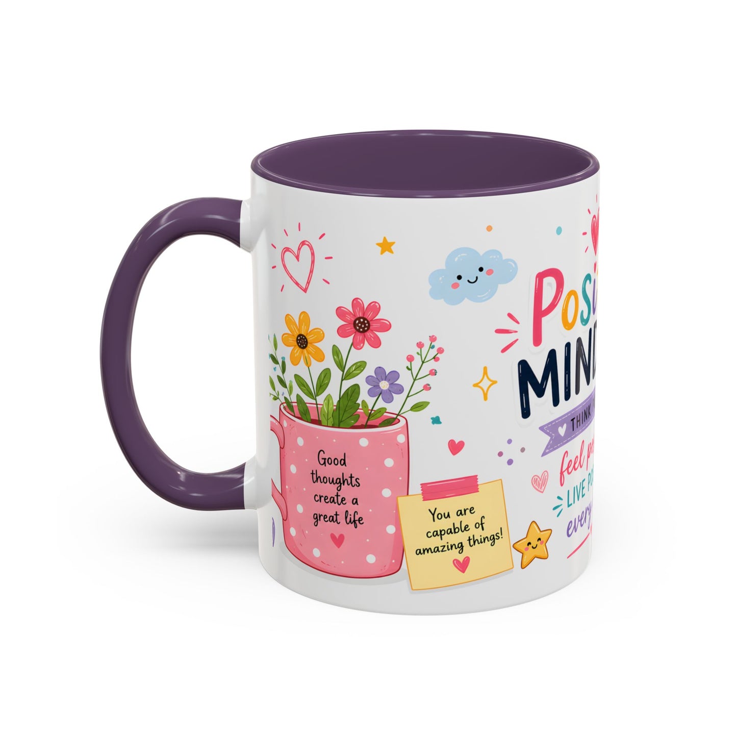 Positive Mindset Coffee Mug — Daily Affirmations 11/15oz