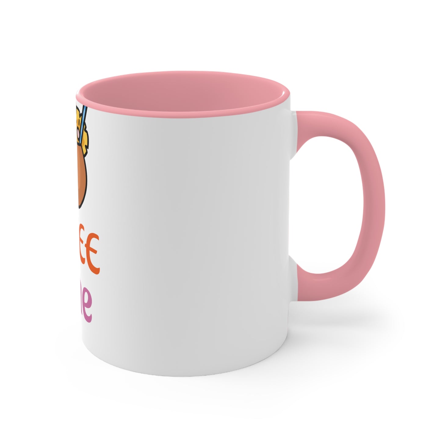 Cute Coffee Time Accent Mug, Gift for Coffee Lovers, Halloween Decor, Fun Kitchenware, Quirky Gift Idea