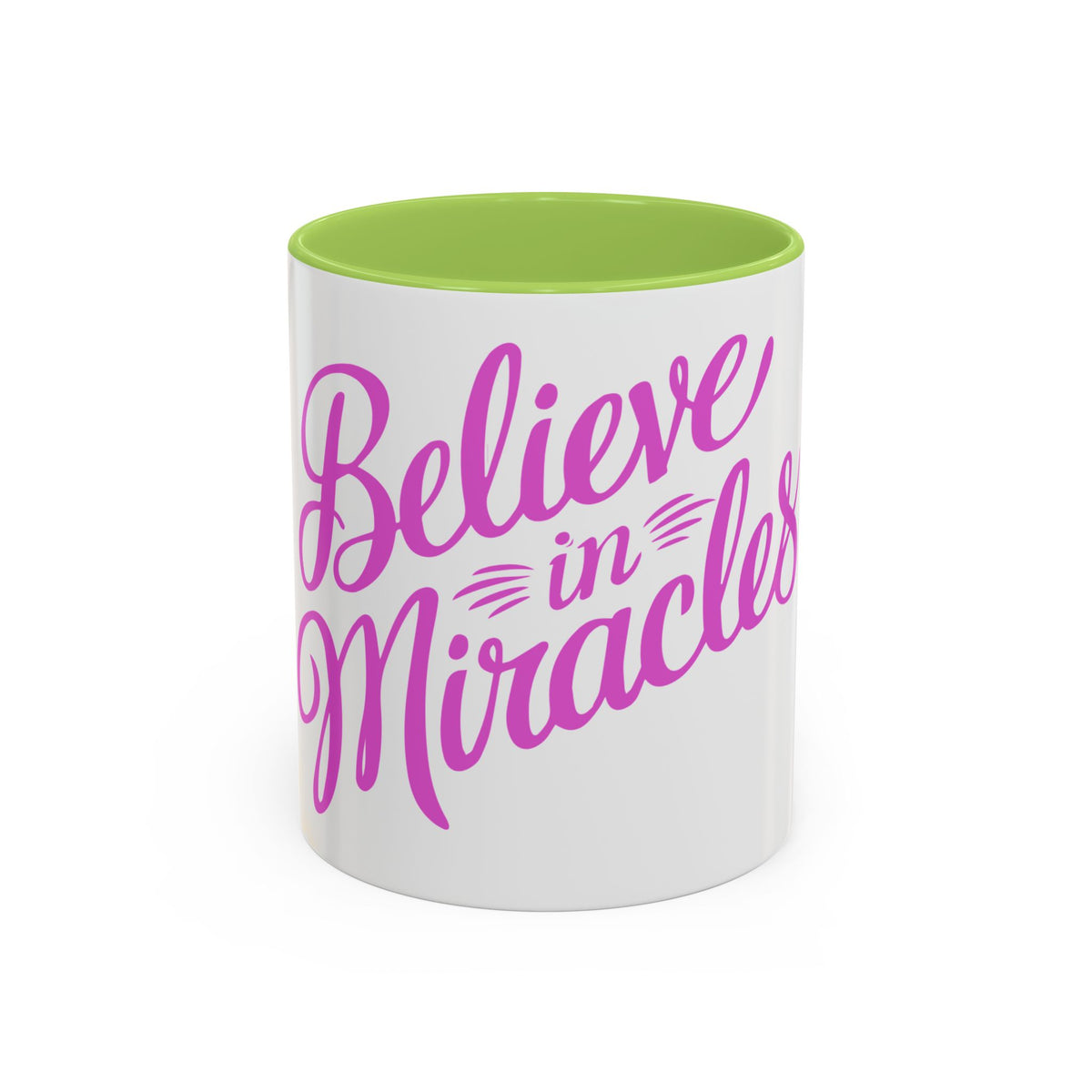 Believe in Miracles Inspirational Coffee Mug