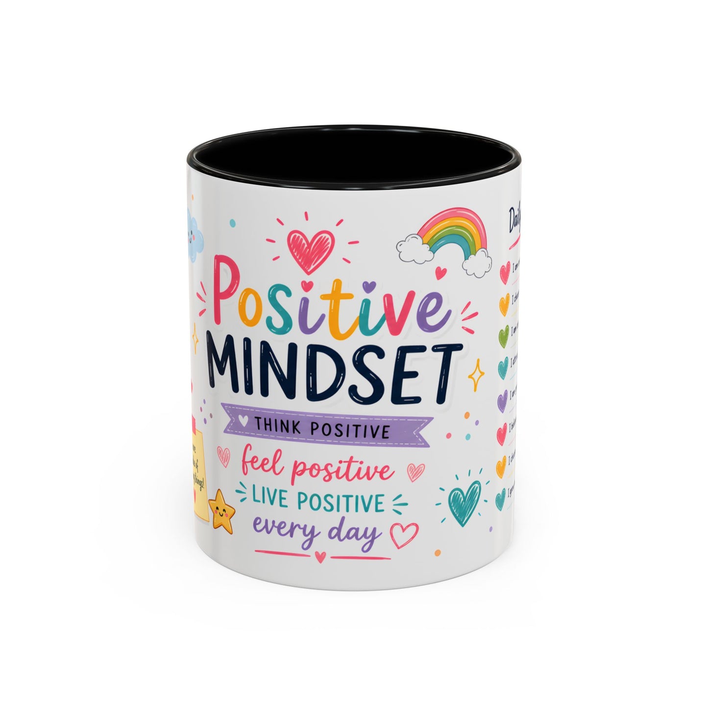 Positive Mindset Coffee Mug — Daily Affirmations 11/15oz